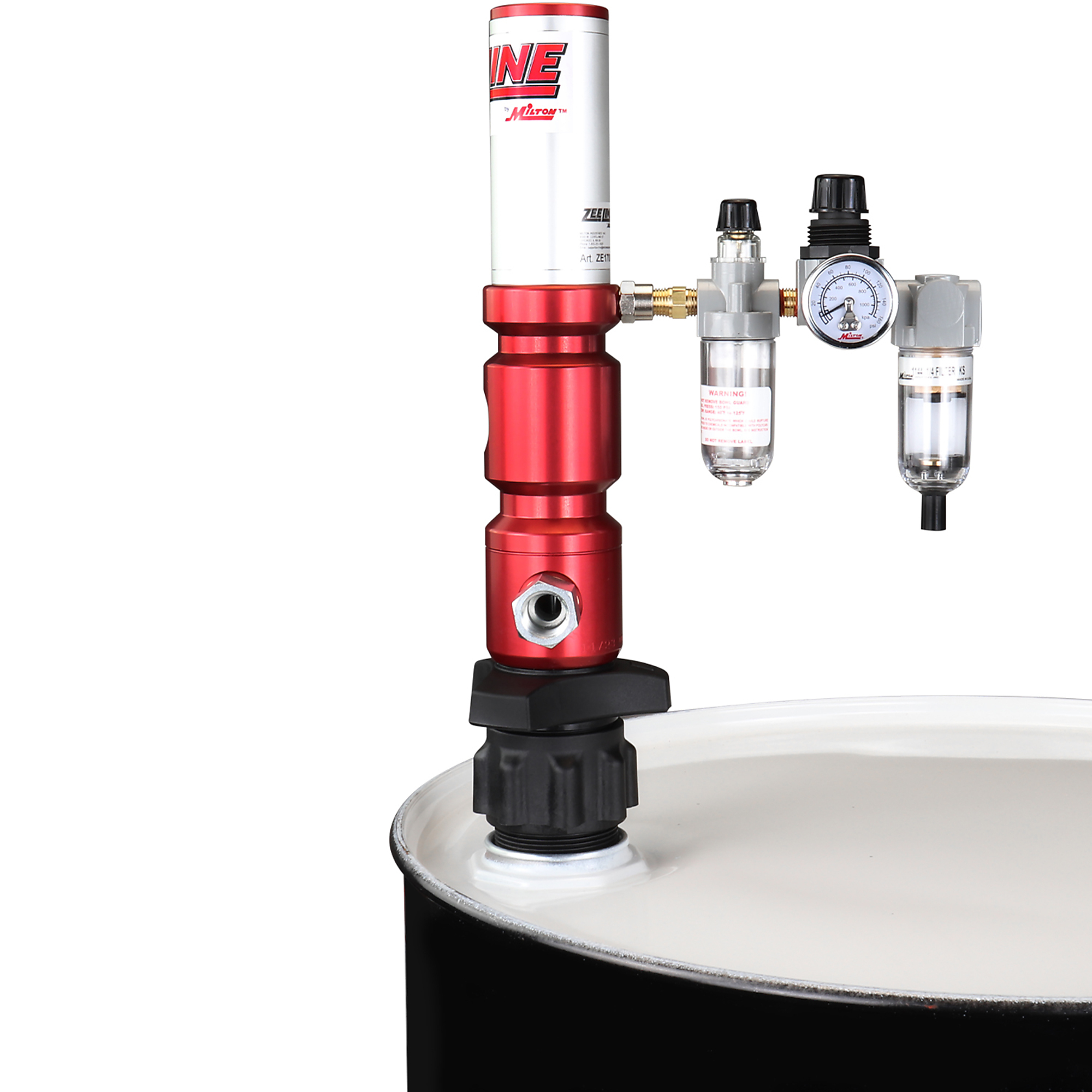 Zee Line 3:1 Premium Series Pump Kit 55gal w/Hose & Nozzle, ZE1700PK-55-100, Pneumatic Pump, 6.6gpm, 1/2" diameter 16' hose & oil control valve, FRL included